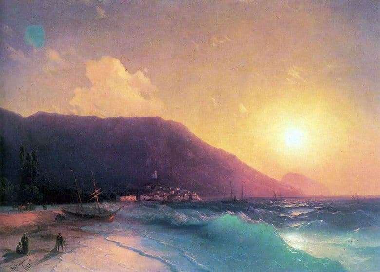 Description of the painting by Ivan Aivazovsky Sea View