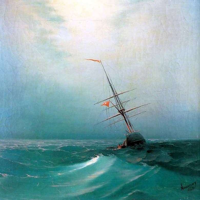 Description of the painting by Ivan Aivazovsky Night. Blue Wave