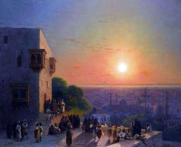 Description of the painting by Ivan Aivazovsky In Cairo