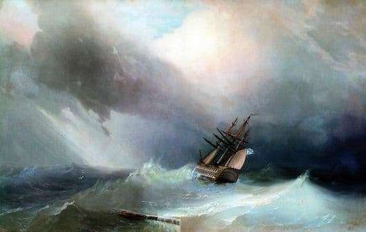 Description of the painting by Ivan Aivazovsky The Tempest