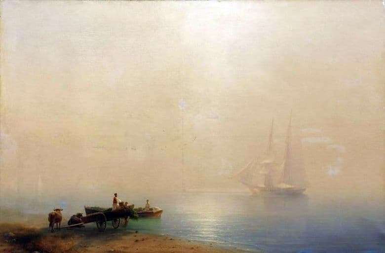 Description of the painting by Ivan Aivazovsky Foggy Morning