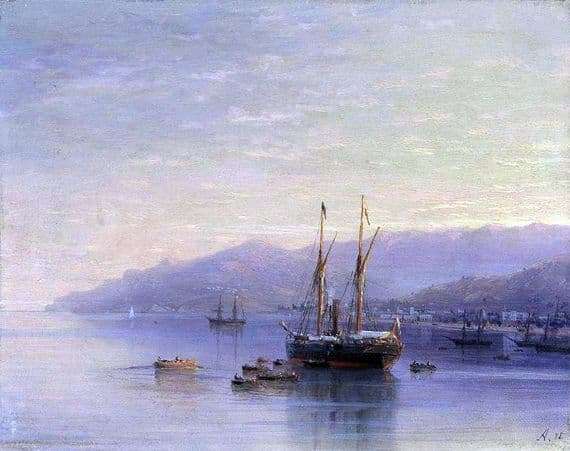 Description of the painting by Ivan Aivazovsky Yalta Coast
