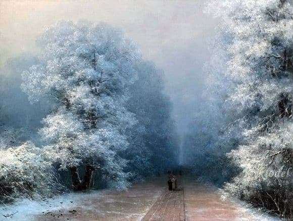 Description of the painting by Ivan Aivazovsky Winter Landscape