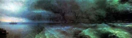 Description of the painting by Ivan Aivazovsky From calm to a hurricane