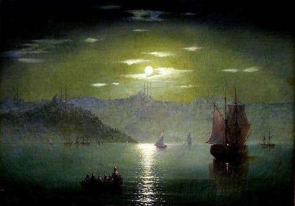 Description of the painting by Ivan Aivazovsky Moonlight