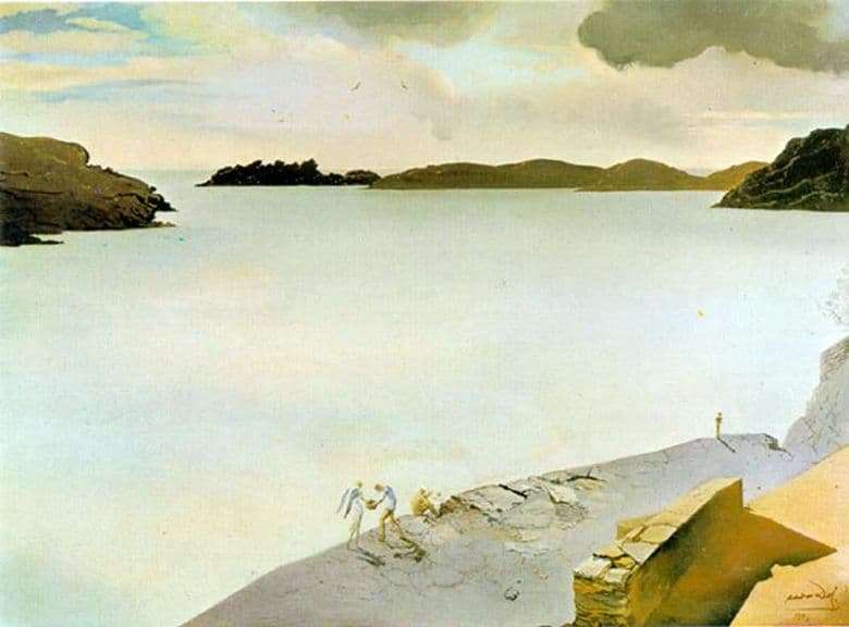 Description of the painting by Salvador Dali Landscape Port Ligate