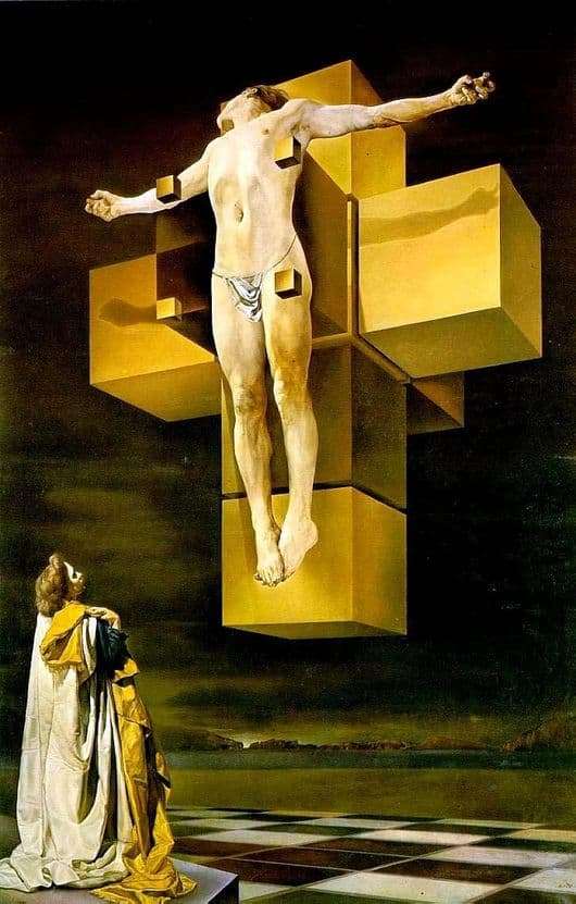 Description of the painting by Salvador Dali Crucifixion
