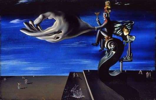 Description of the painting by Salvador Dali Pangs of conscience (Option 2)