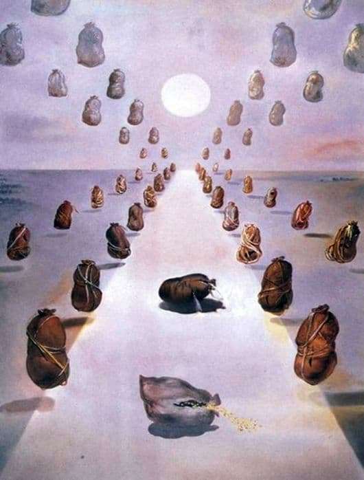 Description of the painting by Salvador Dali Last role