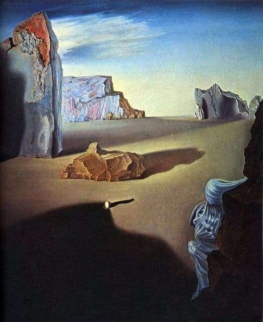 Description of the painting by Salvador Dali Shadows of Melting Night
