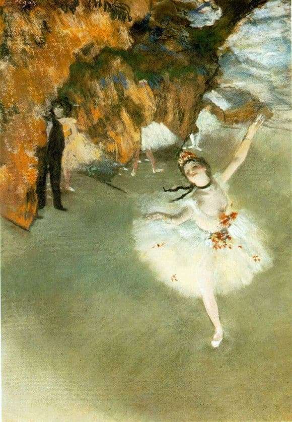 Description of the painting by Edgar Degas Star