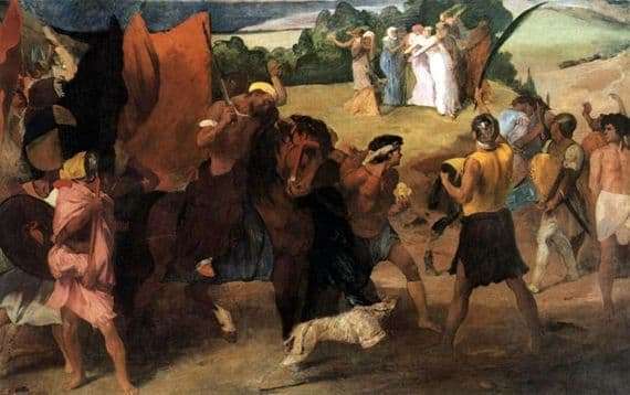 Description of the painting by Edgar Degas Daughter of Jephthah