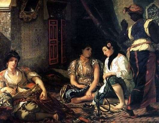 Description of the painting by Eugene Delacroix Algerian women