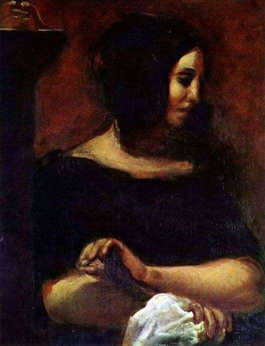 Description of the painting by Eugene Delacroix George Sand