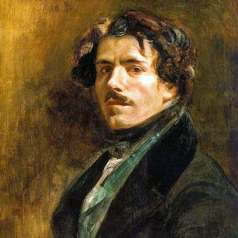 Eugene Delacroix painting Self portrait