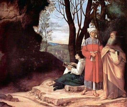 Description of the painting by Giorgione di Castelfranco Three Philosophers