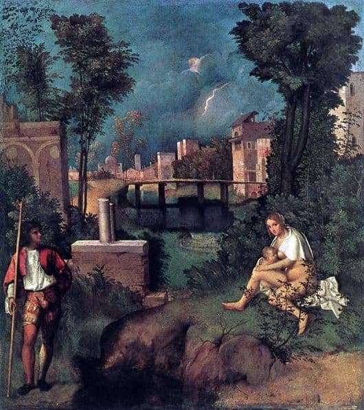 Description of the painting by Giorgione The Thunderstorm (Storm)