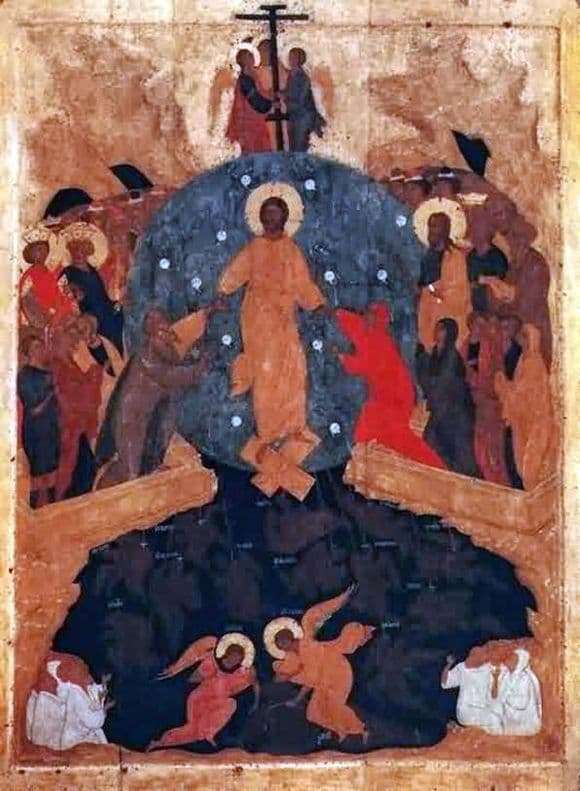 Description of the icon of Dionysius Descent to Hell