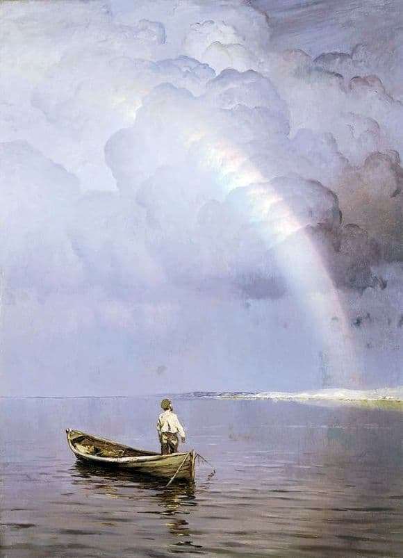 Description of the painting by Nicholas Dubovsky Rainbow