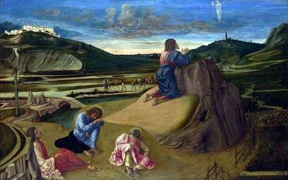 Description of the painting by Giovanni Bellini Praying for the cup