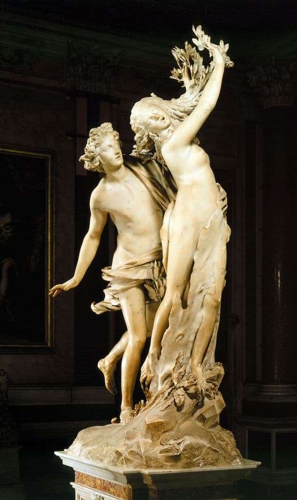 Description of the sculpture by Giovanni Bernini Apollo and Daphne