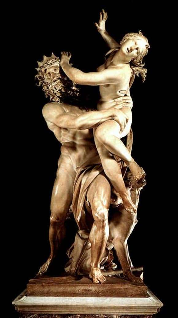 Description of the sculpture of Giovanni Bernini The Abduction of Proserpina