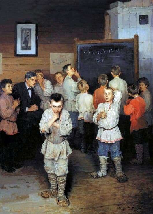 Description of the painting by Nikolai Bogdanov Belsky Oral score