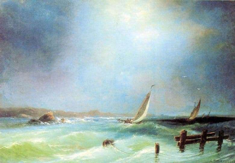 Description of the painting by Alexei Bogolyubov Sea View