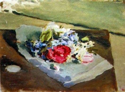 Description of the painting by Victor Borisov Musatov Flowers