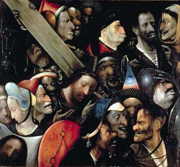 Description of the painting by Hieronymus Bosch Carrying the Cross