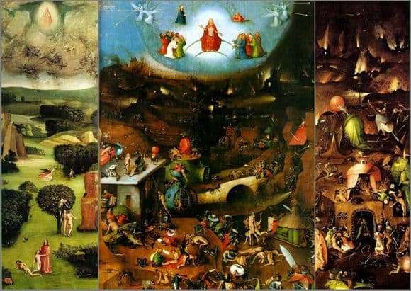 Description of the triptych by Hieronymus Bosch The Last Judgment