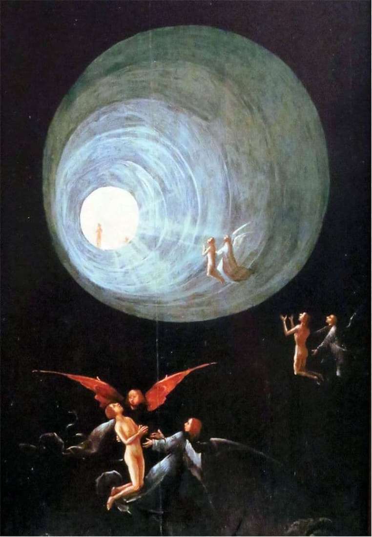 Description of the painting by Hieronymus Bosch Ascension of the Righteous