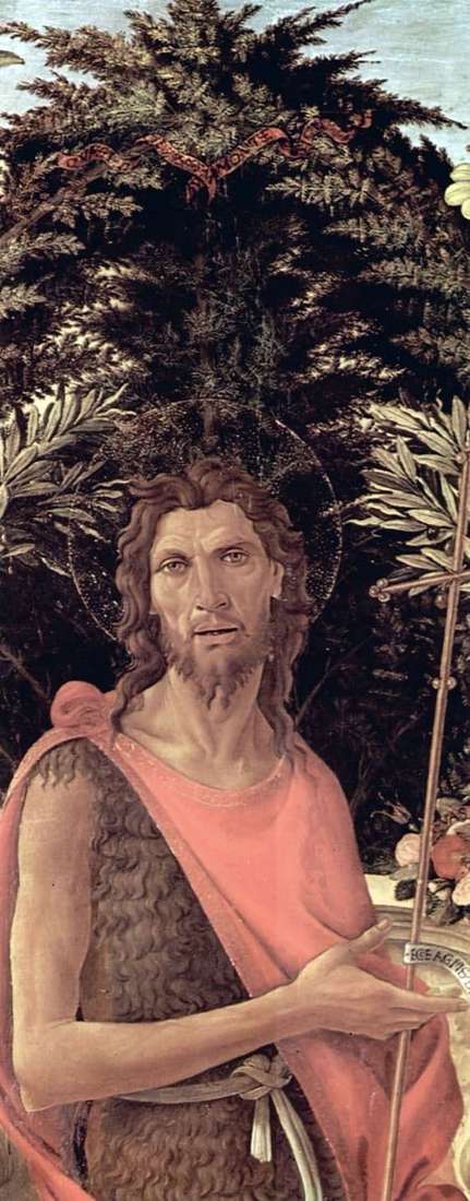 Description of the painting by Sandro Botticelli John the Baptist