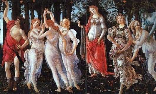Description of the painting by Sandro Botticelli Spring
