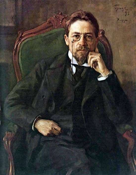 Description of the painting by Osip Braz Portrait of Anton Pavlovich Chekhov