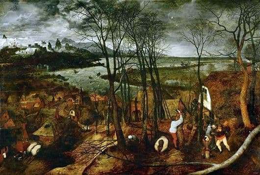 Description of the painting by Peter Bruegel The Dark Day