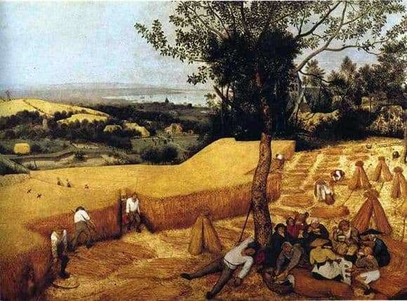 Description of the painting by Peter Bruegel Seasons
