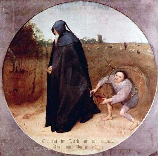 Description of the painting by Peter Bruegel Misanthrope