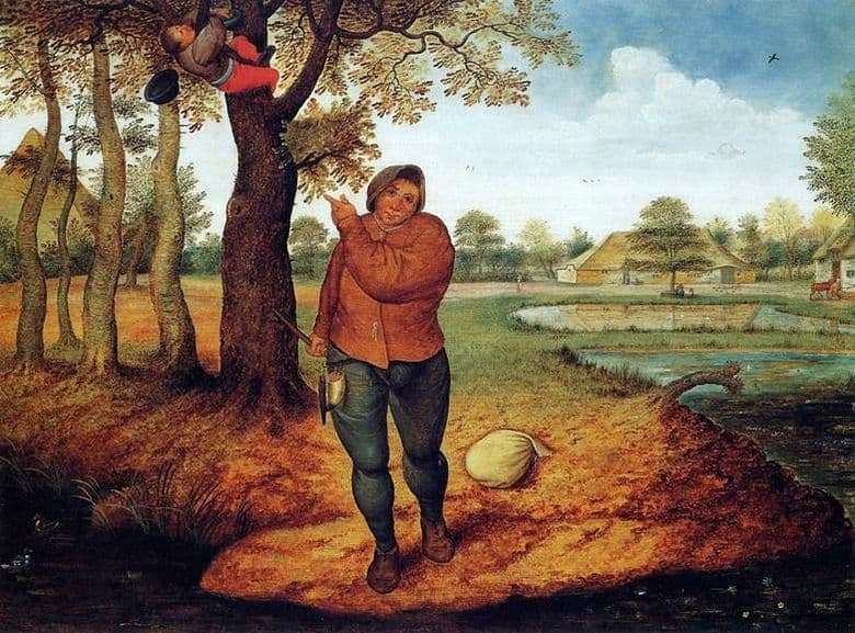 Description of the painting by Peter Bruegel Nest Dammer