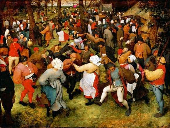 Description of the painting by Peter Bruegel Wedding Dance