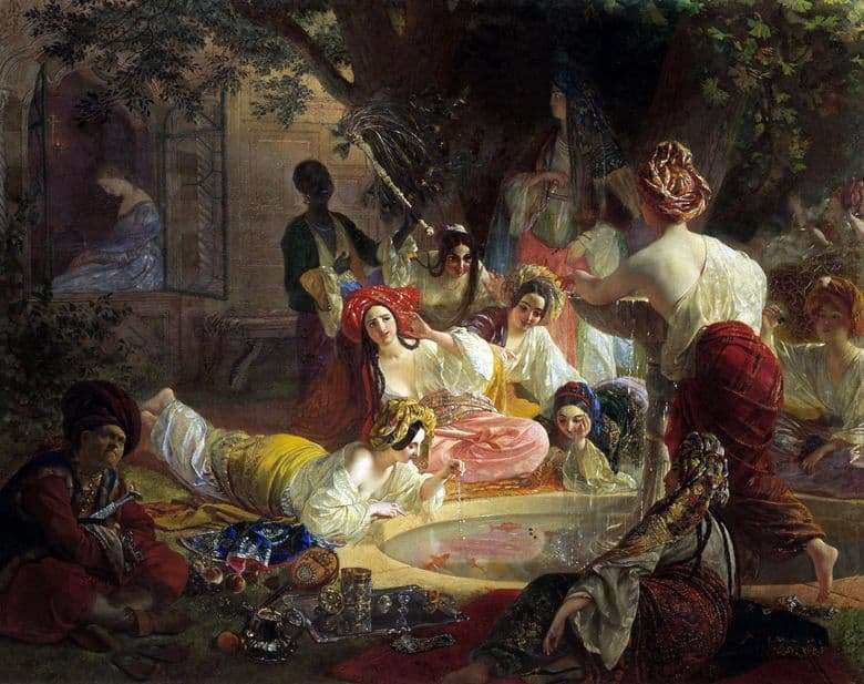 Description of the painting by Karl Bryullov The Fountain of Bakhchisarai
