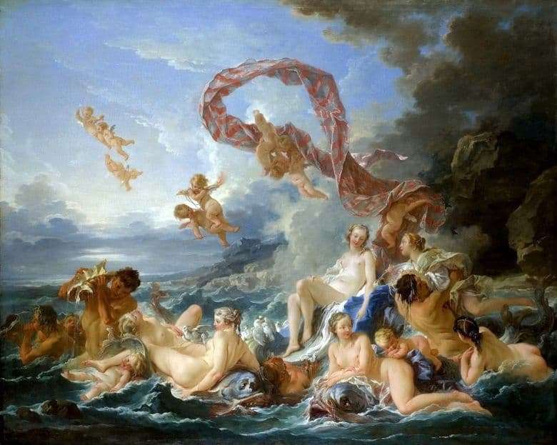 Description of the painting by Francois Boucher The Triumph of Venus