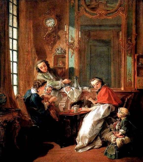 Description of the painting by Francois Boucher Breakfast