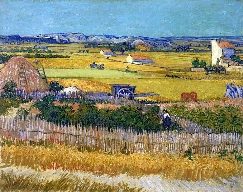 Description of the painting by Vincent Willem van Gogh Harvest