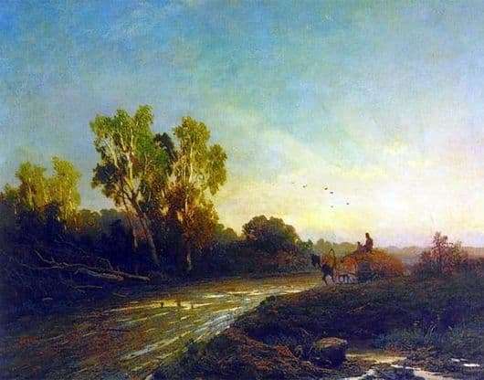 Description of the painting by Fyodor Vasilyev After the rain