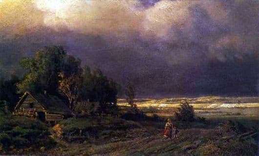 Description of the painting by Fyodor Vasilyev Before the storm