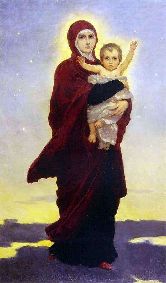 Description of the painting by Viktor Vasnetsov The Virgin and Child
