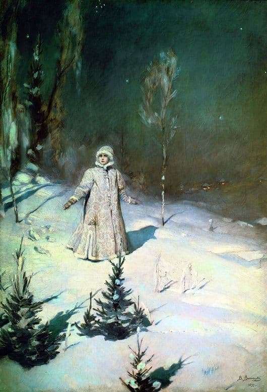 Description of the painting by Victor Vasnetsov Snow Maiden
