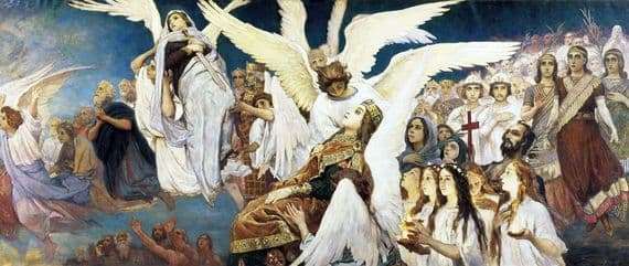 Description of the painting by Victor Vasnetsov The joy of the righteous in the Lord