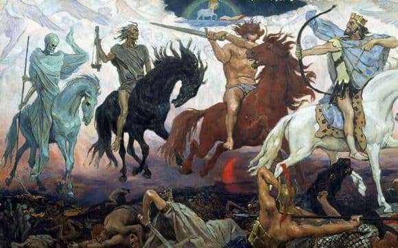 Description of the painting by Victor Vasnetsov Wars of the Apocalypse